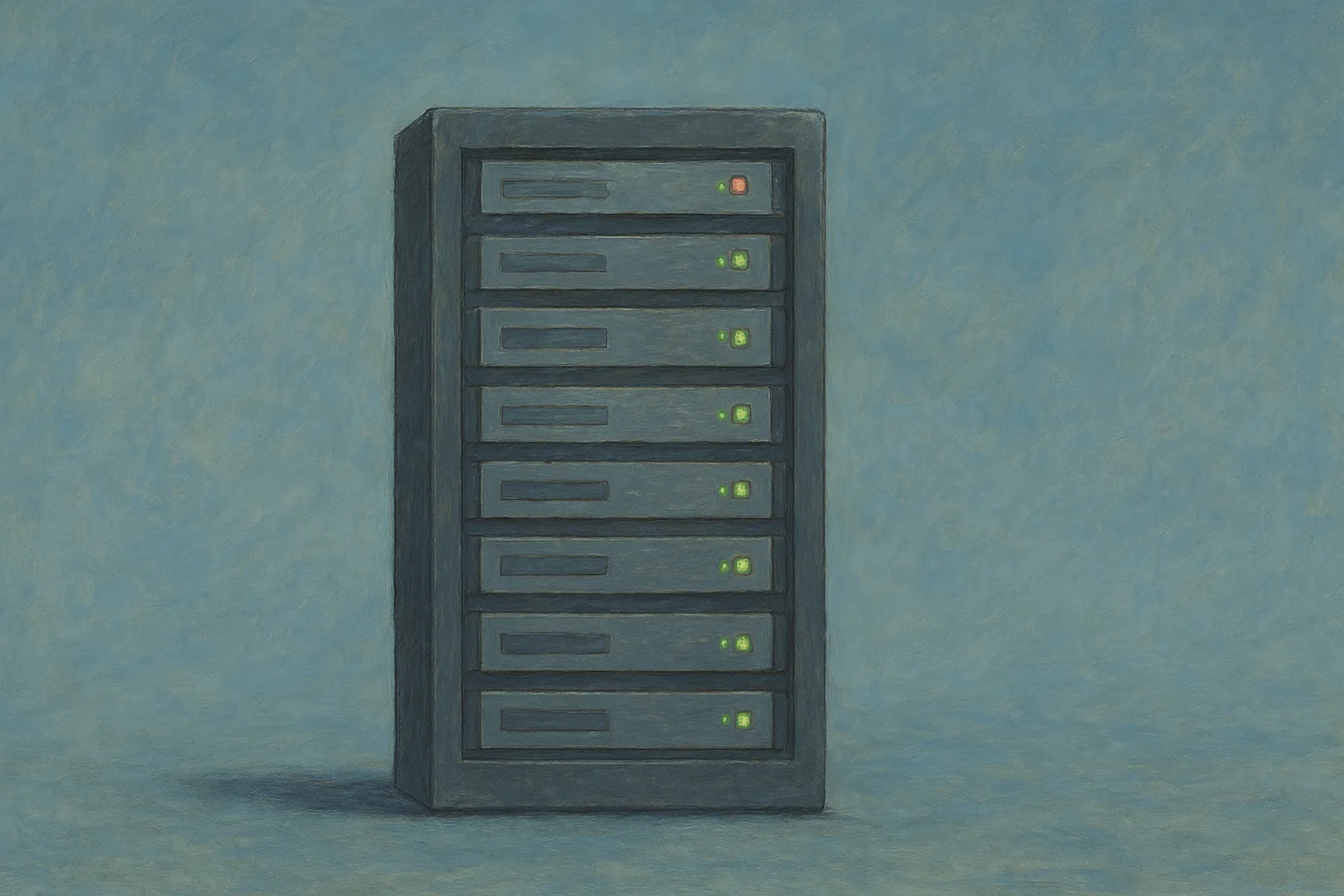 Data Center app banner with cloud computing illustration